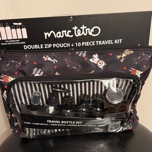 Marc Tetro 10 pc Travel Bag and Bottle Set.  NWT